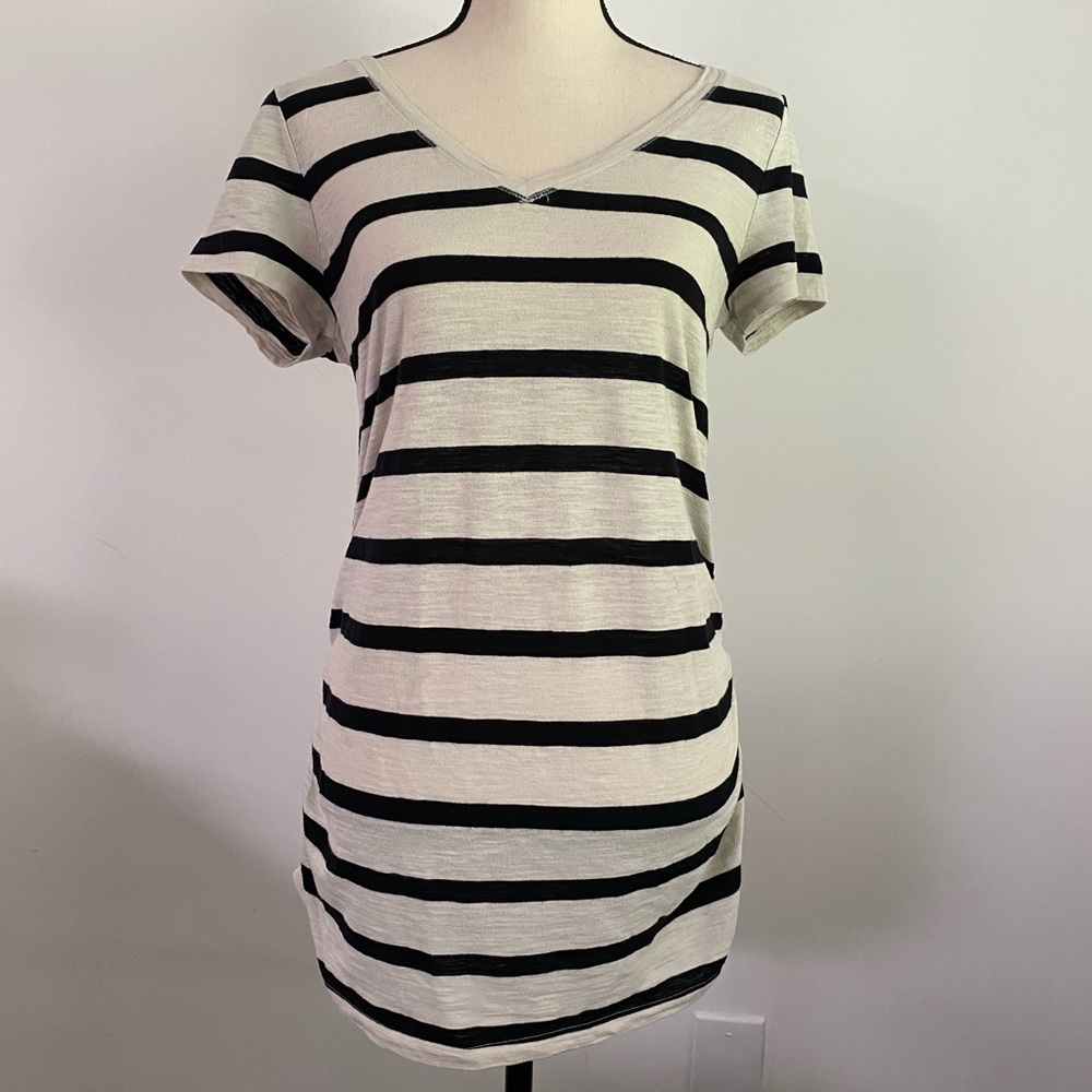 a:glow STRIPED SHORT SLEEVE SHIRT